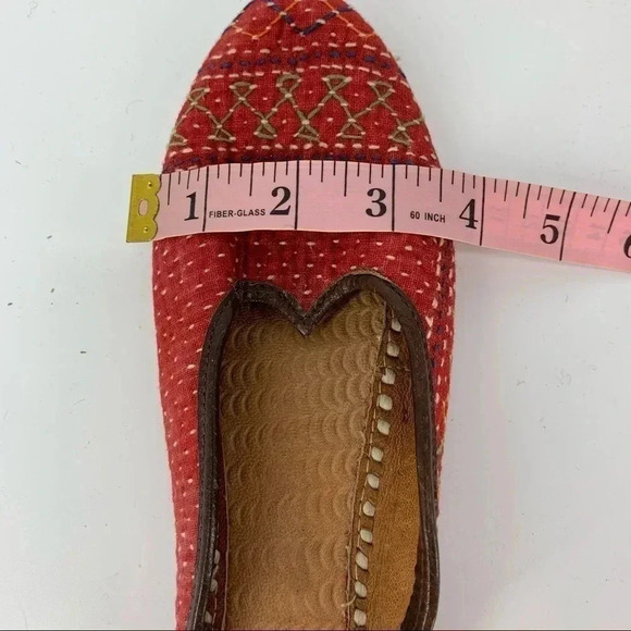 Jutti Leather & fabric handmade Indian party shoes - Picture 9 of 9